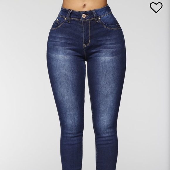 Fashion Nova Wanna Betta Butt Dark Wash Jeans - Picture 3 of 5